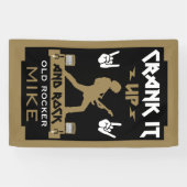 70 jaar oude rockers spandoek (Horizontaal)