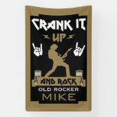 70 jaar oude rockers spandoek (Verticaal)