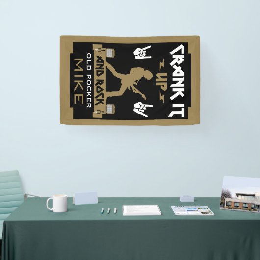 70 jaar oude rockers spandoek (Beurs)