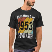 70 jaar oude verjaardag auto fans geboren in 1953  t-shirt (Voorkant)