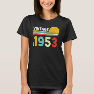 70 jaar oude Vintage 1953 70e verjaardag 4 T-shirt