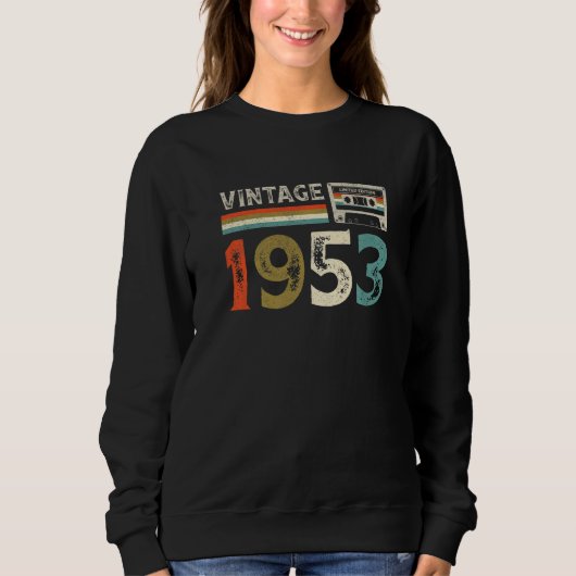 70 jaar oude Vintage 1953 70e verjaardag Trui (Voorkant)