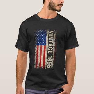 70 Jaar Oude Vintage Geboren In 1955 70ste Verjaar T-shirt