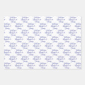 70 jaar roze lavendel 70ste verjaardag inpakpapier vel (Voorkant 2)