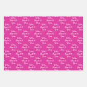 70 jaar roze lavendel 70ste verjaardag inpakpapier vel (Voorkant)