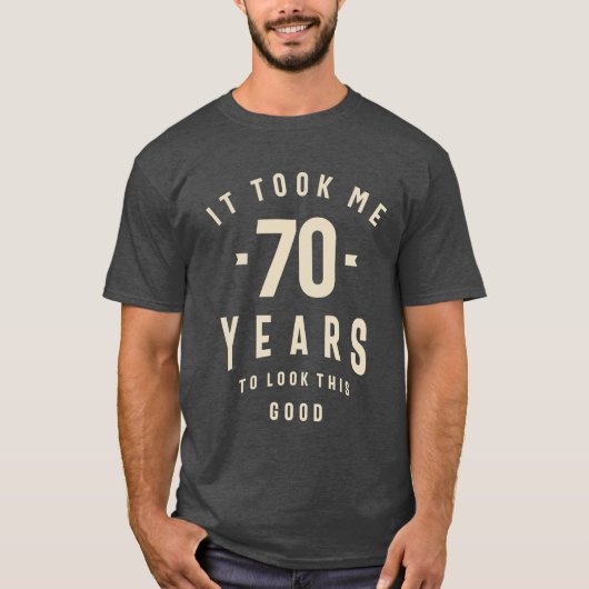 70 jaar tijdloze stijl - 70ste verjaardag t-shirt (Voorkant)