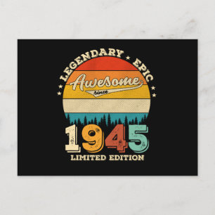 70 Jaar Verjaardag 1955 Geweldig 70ste Verjaardags Briefkaart