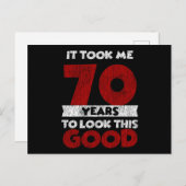 70 Jaar Verjaardag Maakte Me Er Goed Uitzien 70e V Briefkaart (Voorkant / Achterkant)