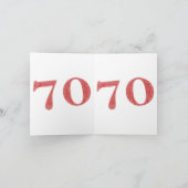 70 jaar verjaardags kaart (Binnen)