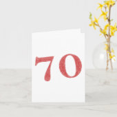 70 jaar verjaardags kaart (Gele Bloem)