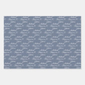 70 jaar zwart-wit 70ste verjaardag inpakpapier vel (Voorkant 3)