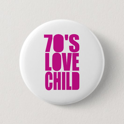 70-jarig liefdeskind ronde button 5,7 cm (Voorkant)