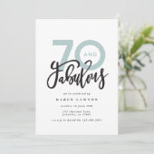 70-jarig maken ziet er goed uit in de moderne tijd (Staand voorkant)