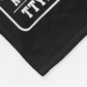 70-jarige senior die code op achterkant typt Grafi Fleece Deken (Hoek)