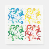70 kleuren en vormen papier servetten (Voorkant)