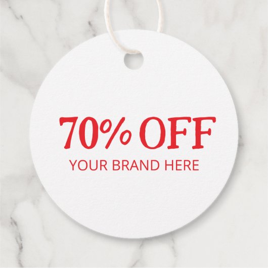 70% korting bedankjes labels (Achterkant)