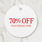 70% korting bedankjes labels (Voorkant)