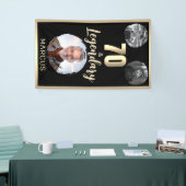 70 & Legendary 3 foto's 70e verjaardag goud Spandoek (Beurs)