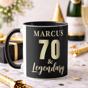 70 & Legendary Gold 70e verjaardag  Mok