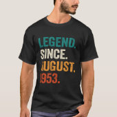 70 Legende sinds augustus 1953 70th T-shirt (Voorkant)