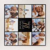 70 lijken goed op gouden zwarte foto's verjaardag legpuzzel (Horizontaal)