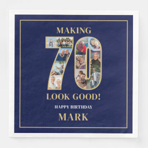 70 Lijkt Goed Foto Collage 70ste Verjaardag Servet