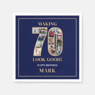 70 Lijkt Goed Foto Collage 70ste Verjaardag Servet