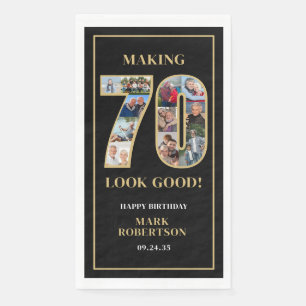 70 Lijkt Goed Foto Collage 70ste Verjaardag Servet