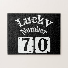 70 - Lucky Number 70 Luck Legpuzzel