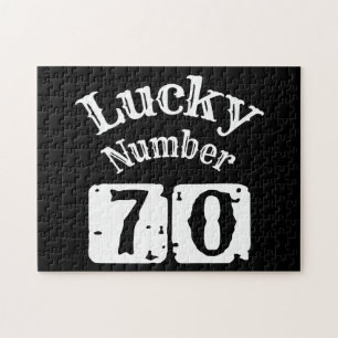 70 - Lucky Number 70 Luck Legpuzzel