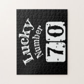 70 - Lucky Number 70 Luck Legpuzzel (Verticaal)