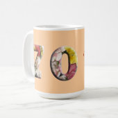 70 Mijlpaal Mok 70e verjaardag Jubileum (Voorkant links)