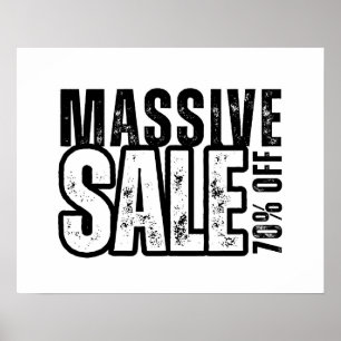 70% Off Sale teken, Retail Store Signage, Zakelijk Poster