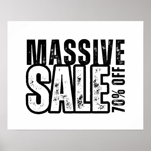 70% Off Sale teken, Retail Store Signage, Zakelijk Poster (Voorkant)