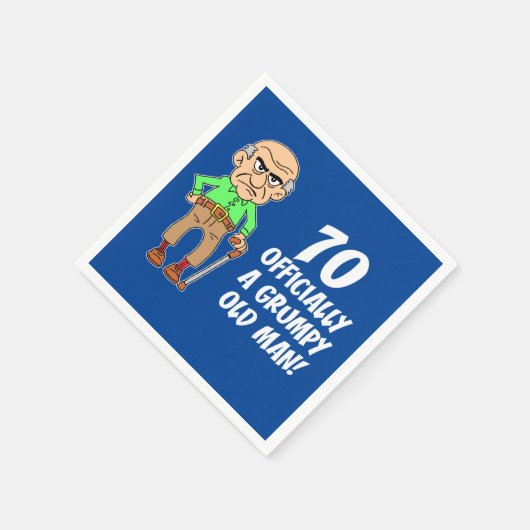 70 Officieel een chagrijnig oud Man Servet (Hoek)