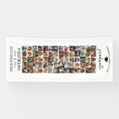 70 Photo Collage Afstuderen Modern Minimal White Spandoek (Horizontaal)