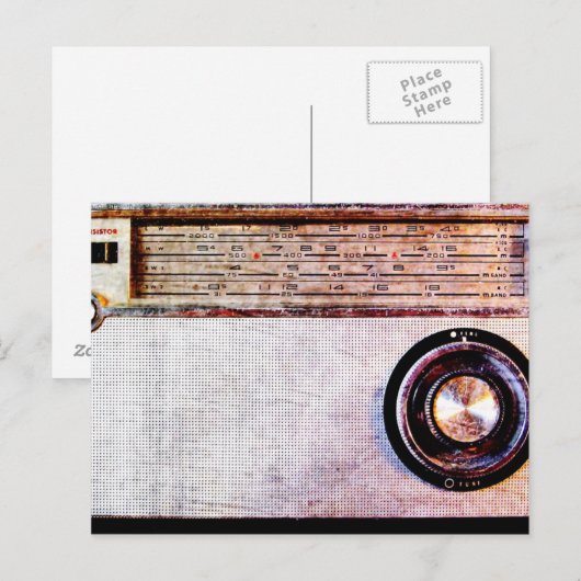 70-radio briefkaart (Voorkant / Achterkant)