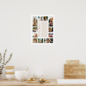 70 redenen waarom we van je houden Fotocollage Ver Poster (Keuken)