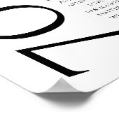 70 redenen waarom we van je houden op de 80e 60e v poster (Hoek)