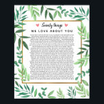 70 redenen waarom we van je verjaardagsblad houden poster<br><div class="desc">Dit is een DOE IT YOURSELF XX Redenen waarom we van je houden. rozen waarom we van je houden,  editable 50 Redenen,  60e verjaardag,  editable,  80e verjaardag,  herinneringen,  van je houden,  mama,  met pensioen Je kunt de hoofdtekst bewerken. Ontworpen door: Arty Apples Limited</div>