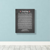 70 redenen waarom we van je verjaardagscadeau houd canvas afdruk (Insitu (Houten vloer))