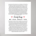 70 redenen waarom we van je verjaardagscadeau houd poster<br><div class="desc">Dit is een DOE IT YOURSELF XX Redenen waarom we van je houden. rozen waarom we van je houden,  editable 50 Redenen,  60e verjaardag,  editable,  80e verjaardag,  herinneringen,  van je houden,  mama,  met pensioen Je kunt de hoofdtekst bewerken. Ontworpen door: Arty Apples Limited</div>