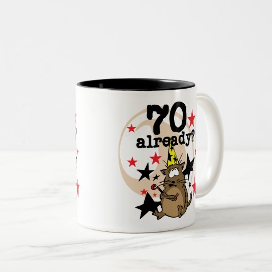 70 Reeds 's avonds Tweekleurige Koffiemok (Voorkant rechts)