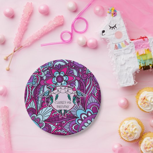 70, Retro Party Borden Papieren Bordje (Feest)