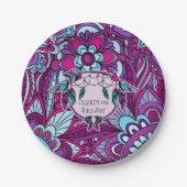 70, Retro Party Borden Papieren Bordje (Voorkant)