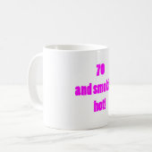 70 Roken, warm Koffiemok (Voorkant links)