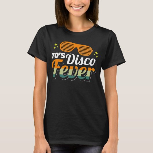 70 s Disco Fever Retro  Disco Party Thema T-shirt (Voorkant)