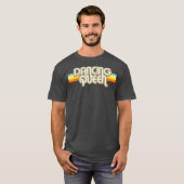 70 s Retro Disco Dansende Queen T-shirt (Voorkant volledig)