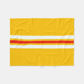 70 s Retro Stripes Fleece Deken (Voorkant (Horizontaal))