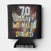 70 schommelen! Rimpels worden gekleurd, 70e Retro  Blikjeskoeler (Achterkant)